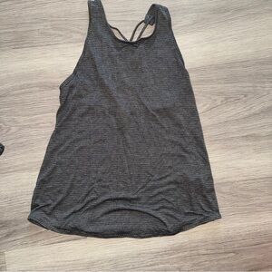 Calla Grey striped workout tank